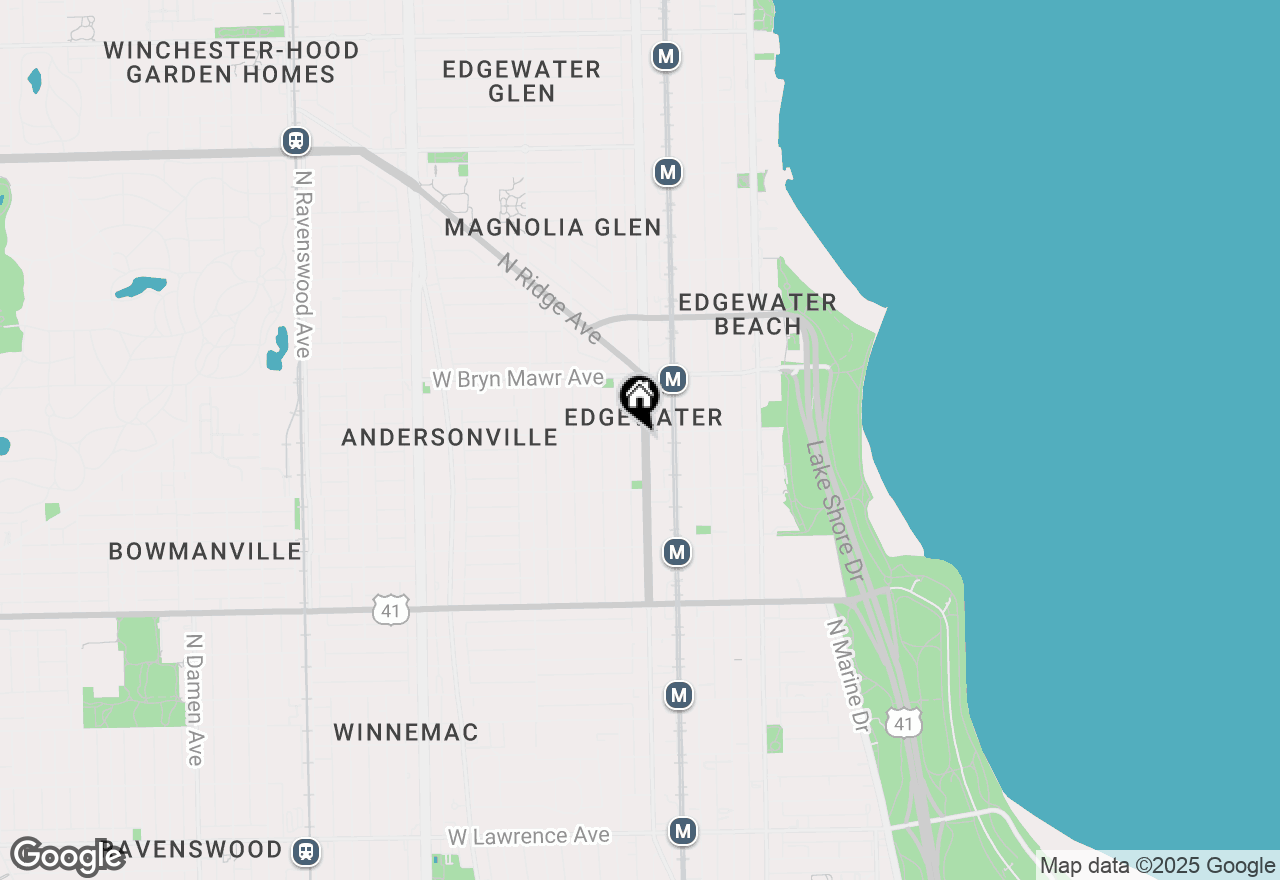 Map of 5454 N Broadway Street #3, Chicago, IL 60640