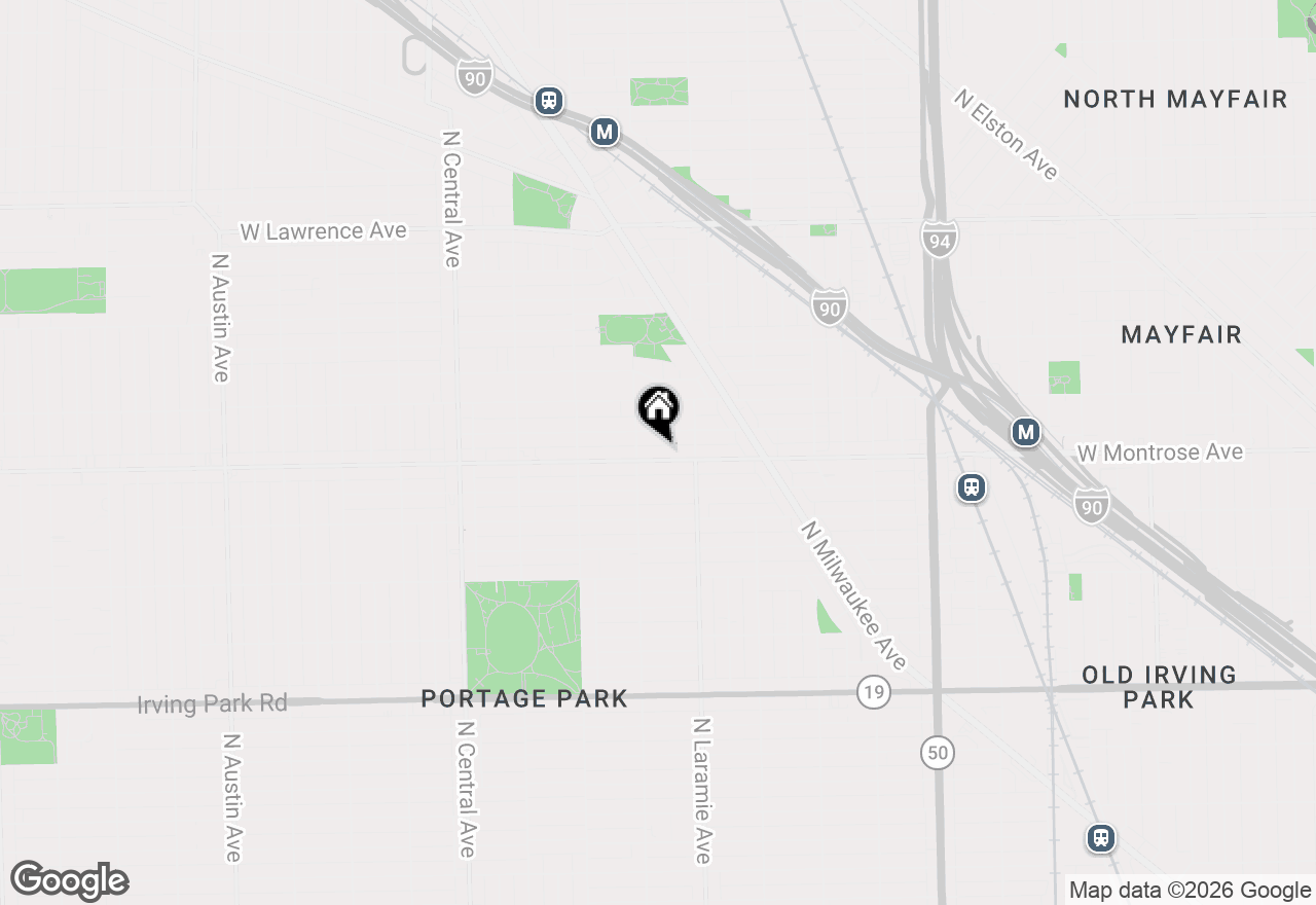 Map of 5236 W Montrose Avenue, Chicago, IL 60641