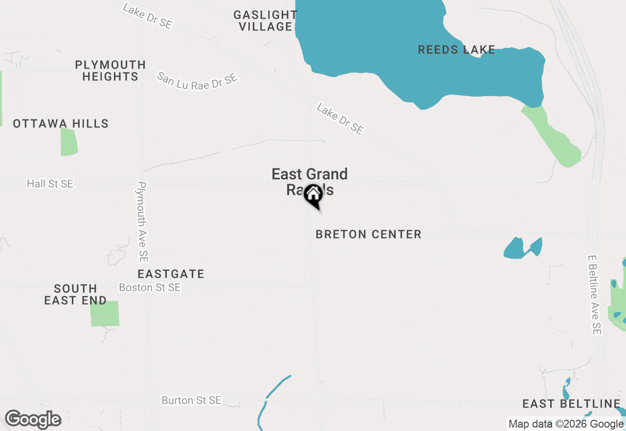 Map of 2405 Oakwood Drive Se, East Grand Rapids, MI 49506
