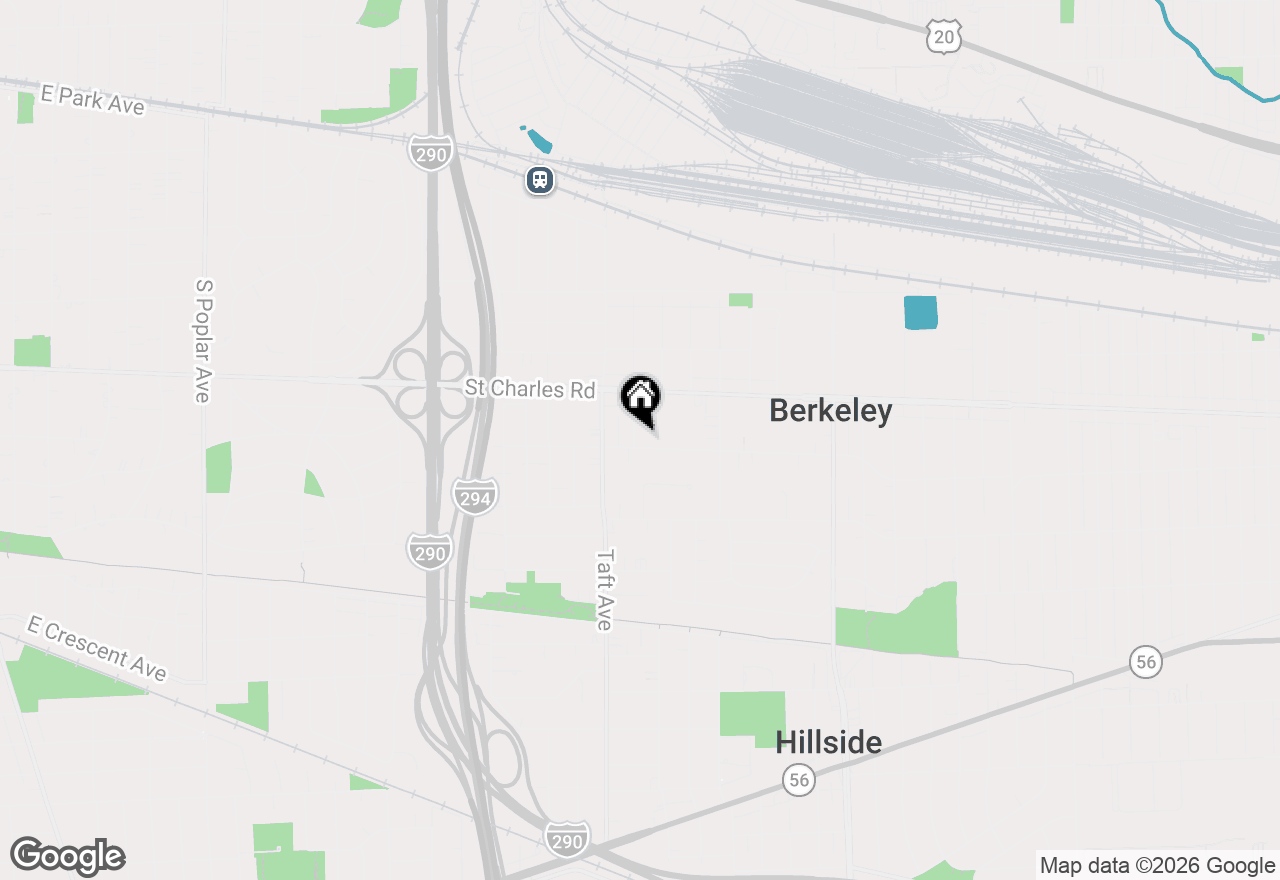 Map of 1447 N Ashbel Avenue, Berkeley, IL 60163