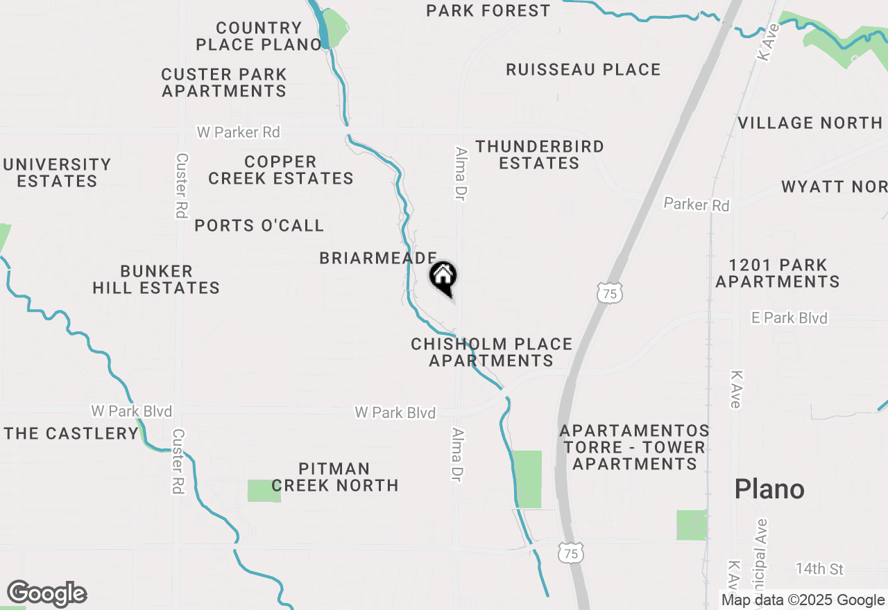 Map of 2509 Millstream Drive, Plano, TX 75075