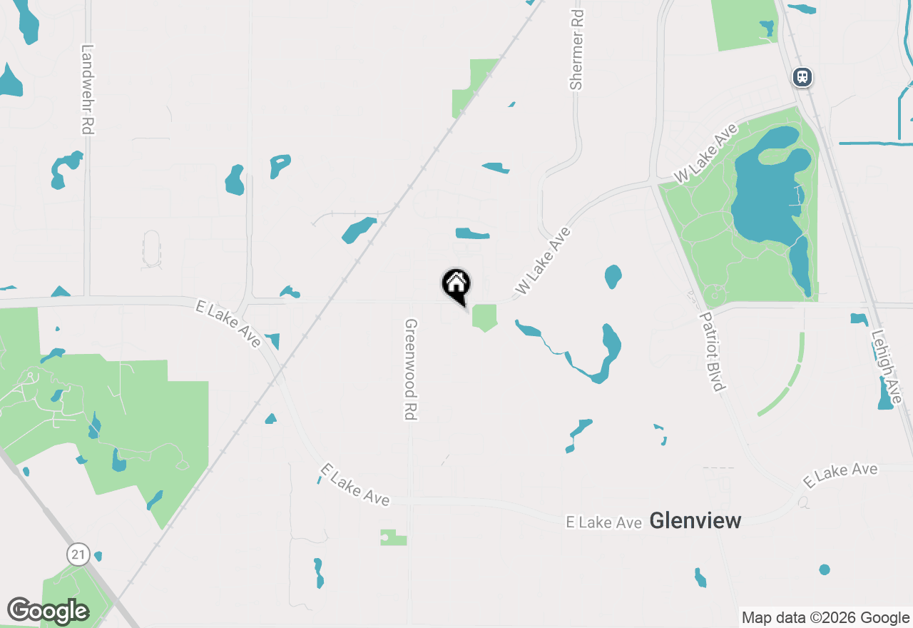 Map of 1731 Pickwick Lane, Glenview, IL 60026