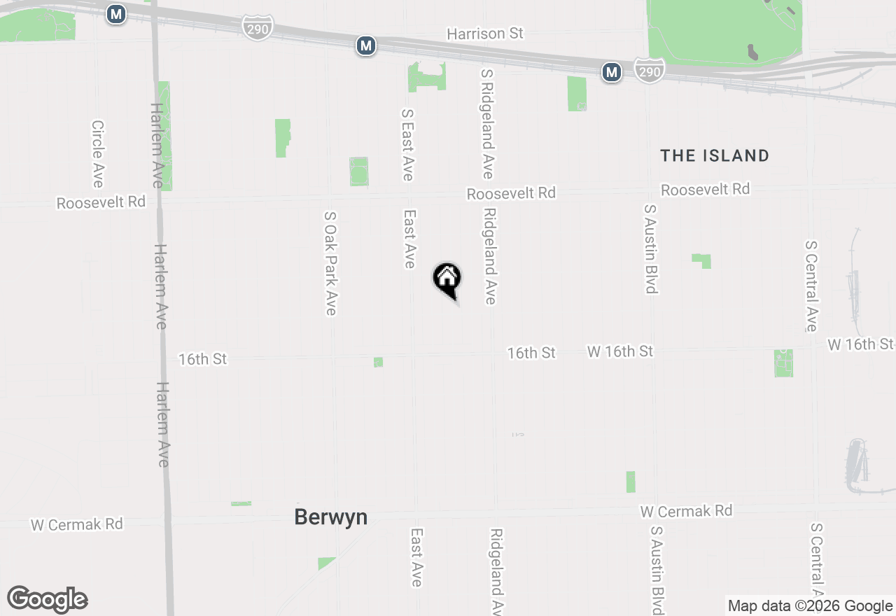 Map of 1444 Gunderson Avenue, Berwyn, IL 60402