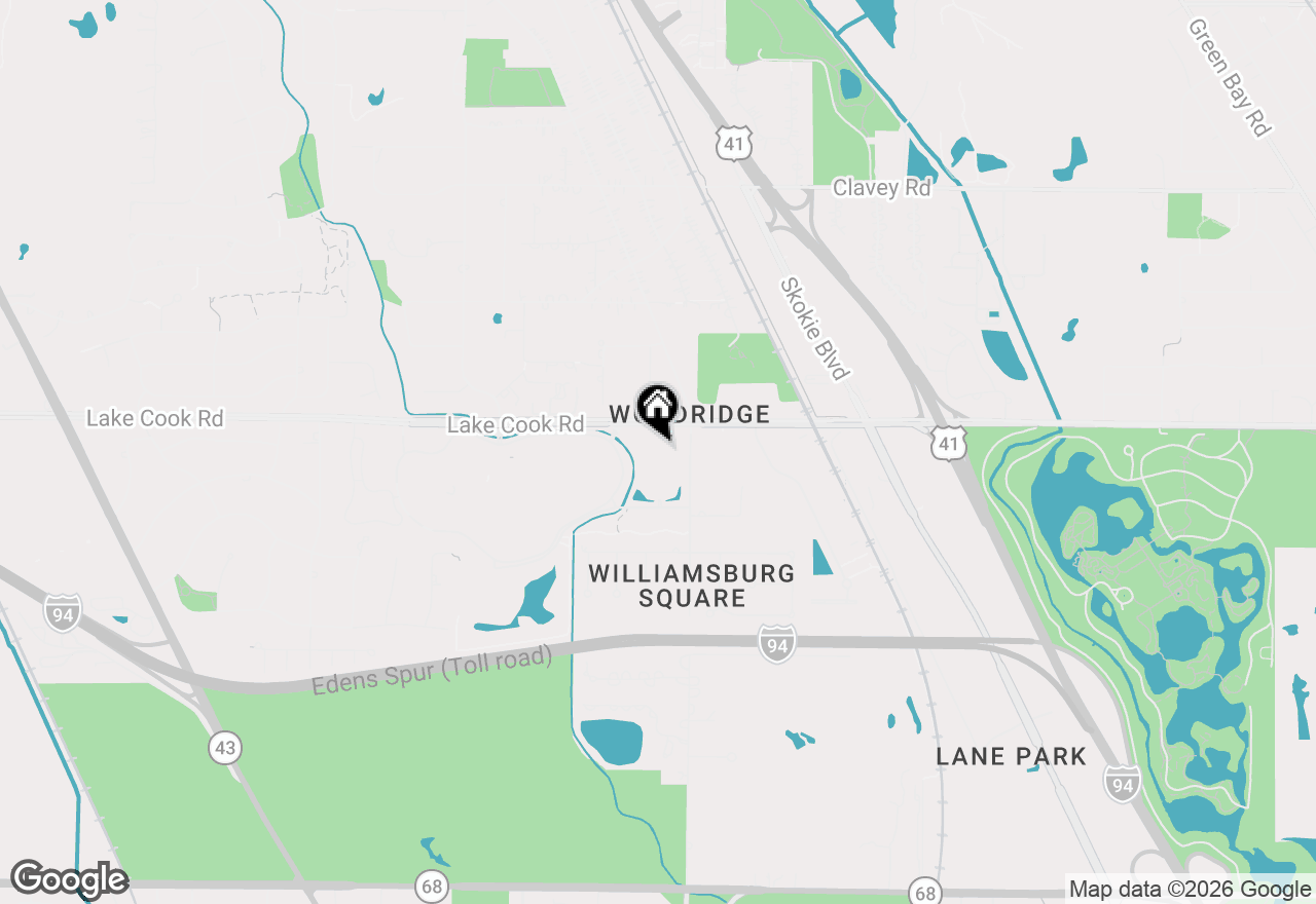 Map of 1250 Rudolph Road #4F, Northbrook, IL 60062