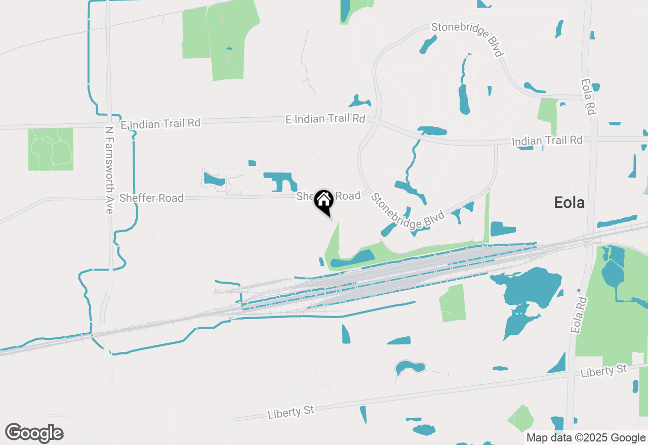 Map of 2058 Westbury Lane, Aurora, IL 60502