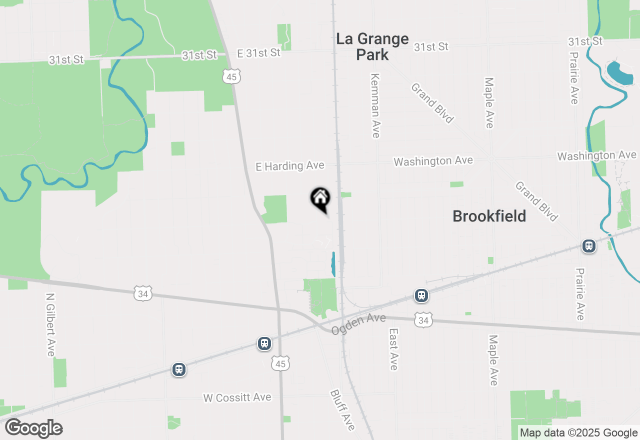 Map of 501 Homestead Road, La Grange Park, IL 60526
