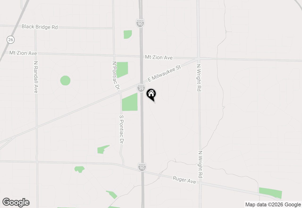 Map of 838 Somerset Drive, Janesville, WI 53546