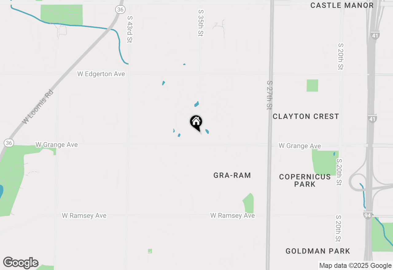 Map of 3624 W Honey Tree Ln, Greenfield, WI 53221
