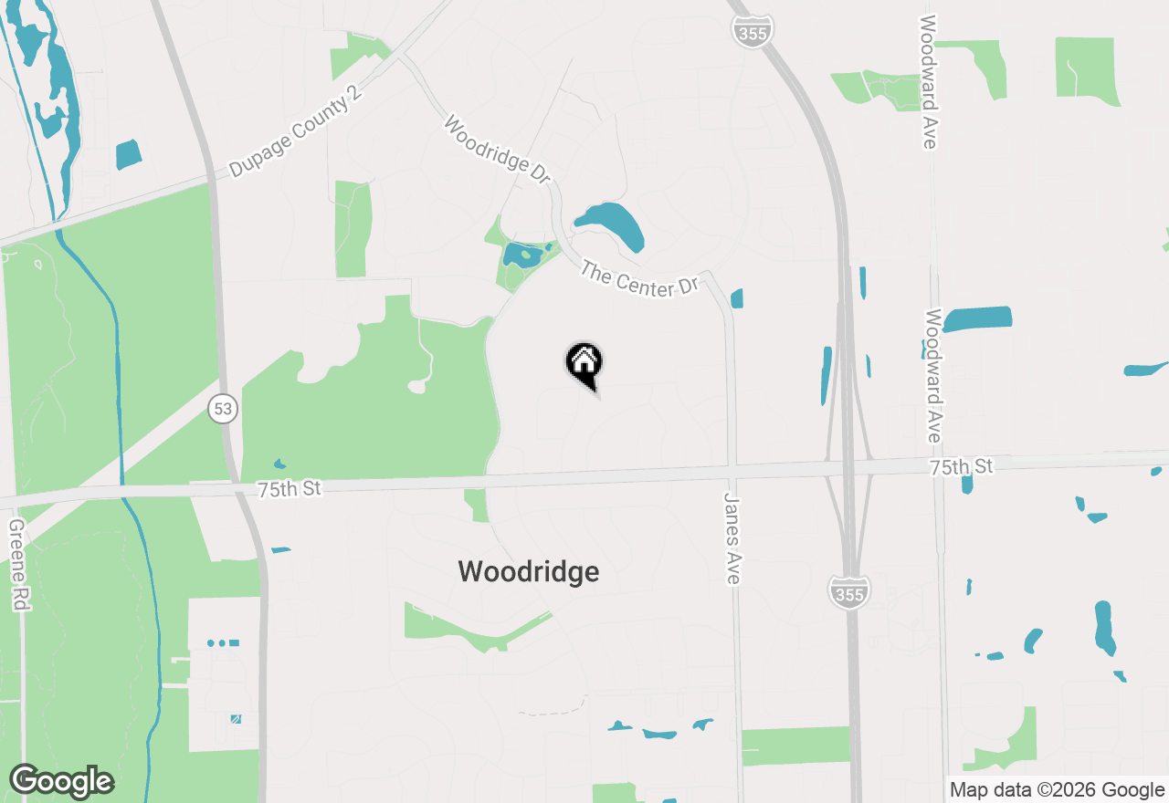 Map of 7207 Catalpa Avenue, Woodridge, IL 60517