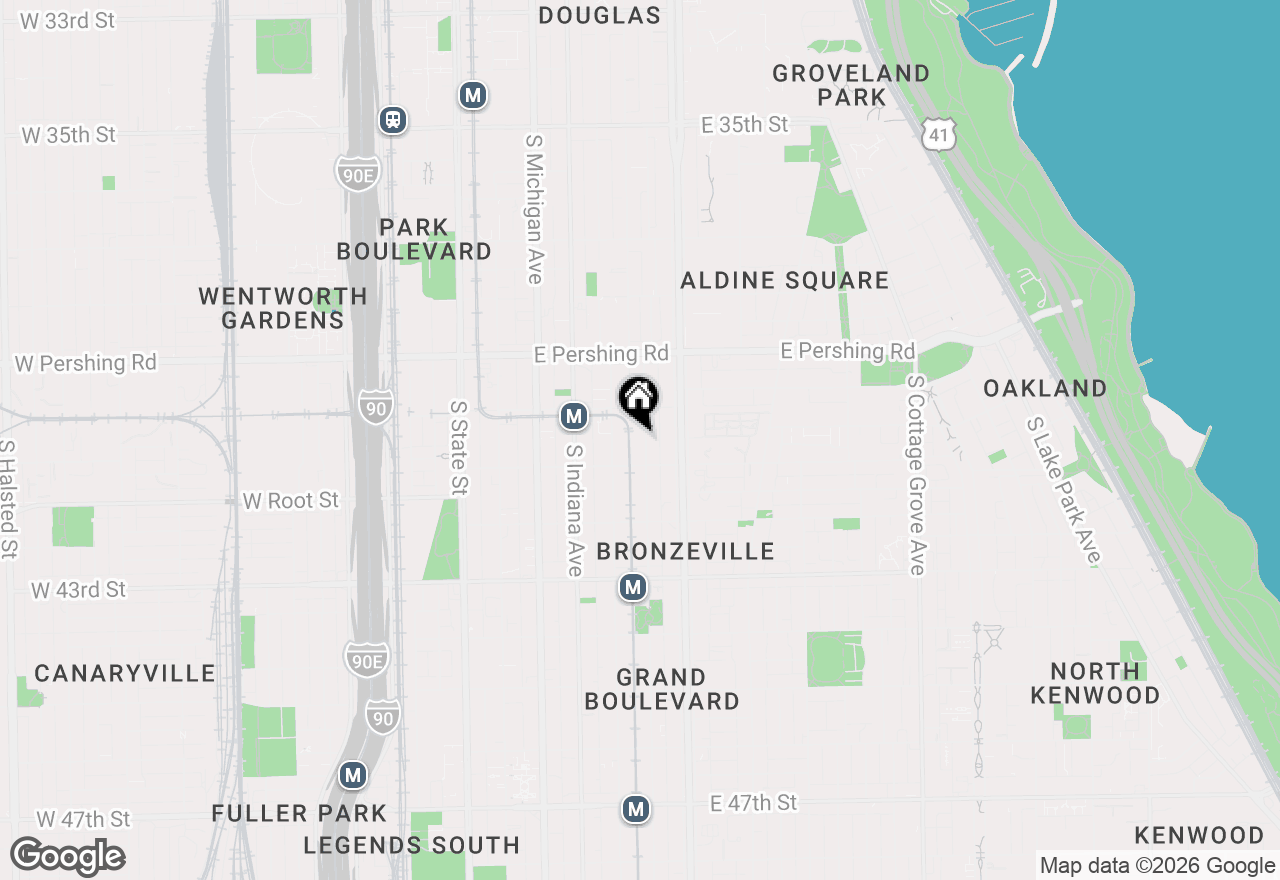 Map of 4032 S Calumet Street #1S, Chicago, IL 60653