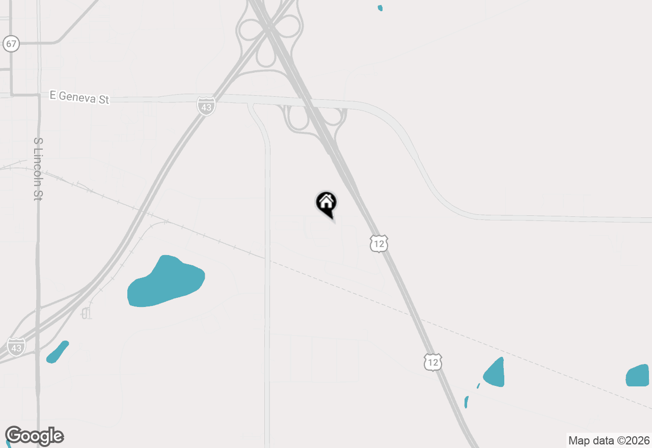Map of 815 Eastown Manor, Elkhorn, WI 53121