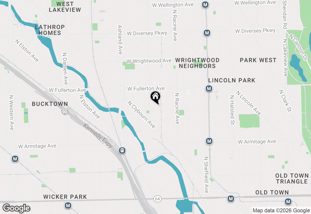 Map of 2238 N Wayne Avenue, Chicago, IL 60614