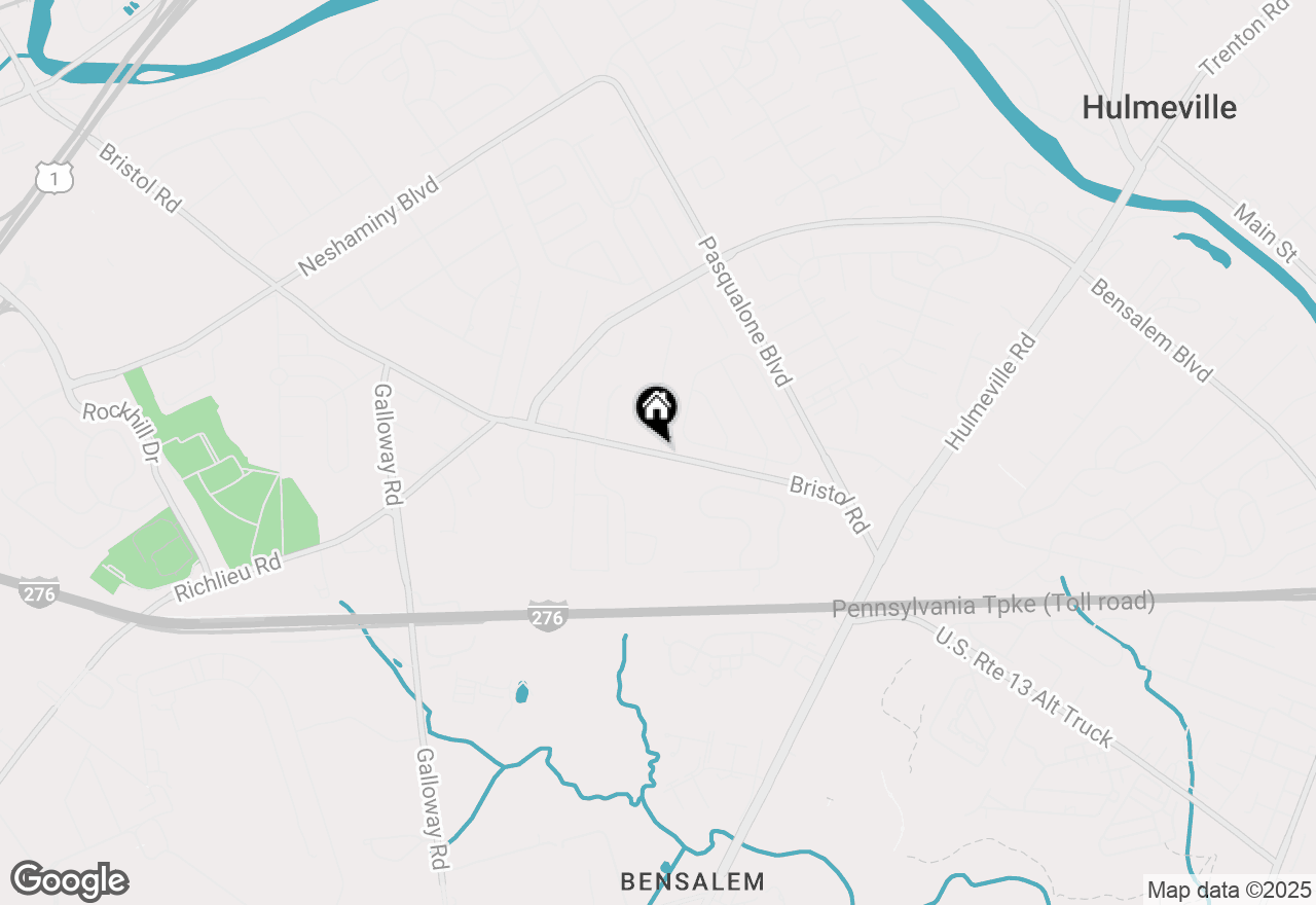 Map of 2805-2807 Bristol Pike, Bensalem, PA 19020