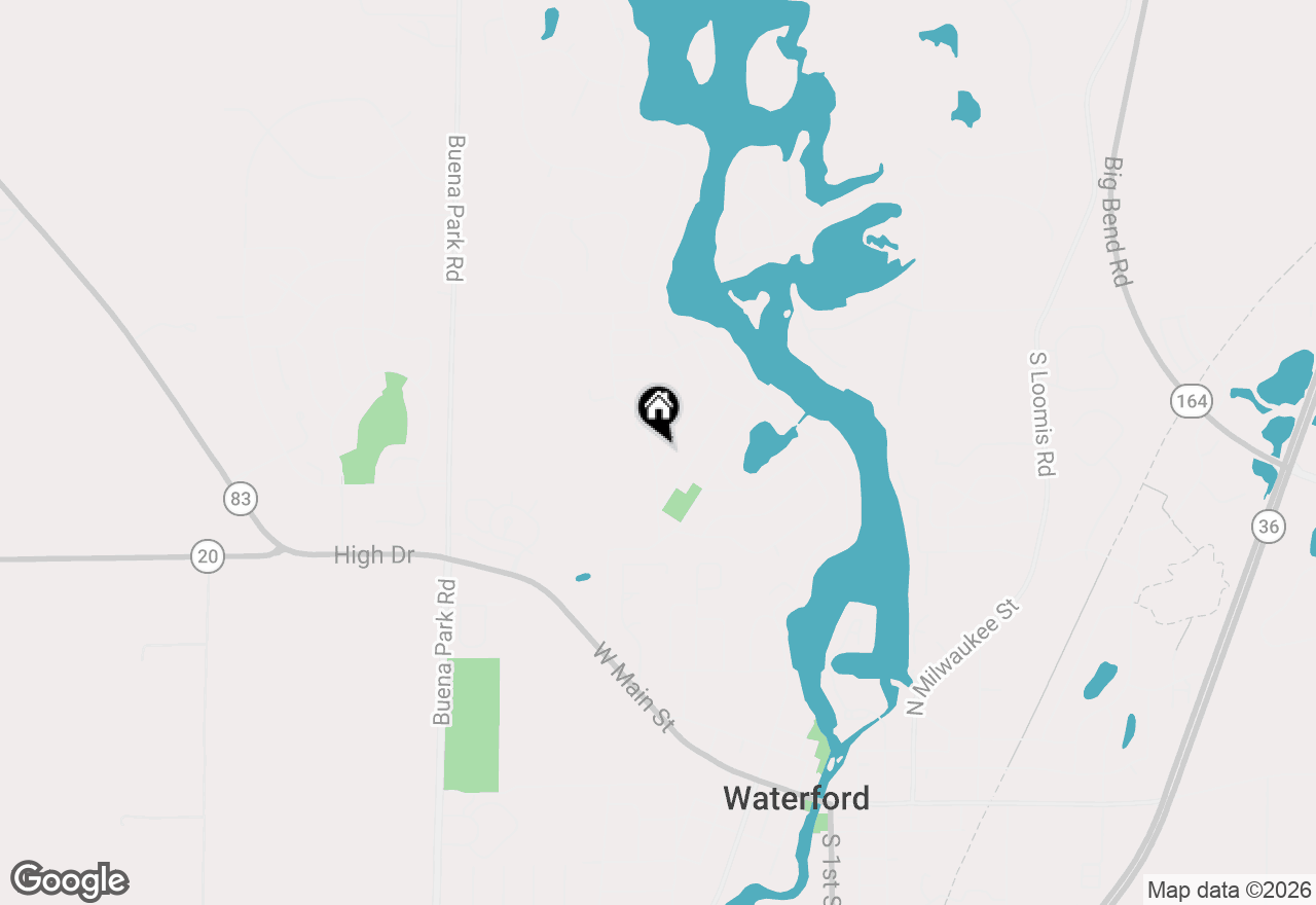 Map of 4318 Golf Ln, Waterford, WI 53185