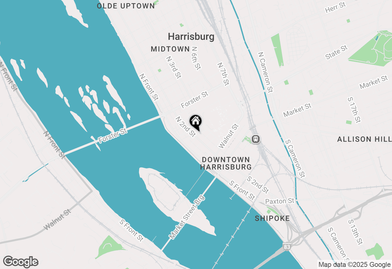Map of 401 N 2nd Street, Harrisburg, PA 17101