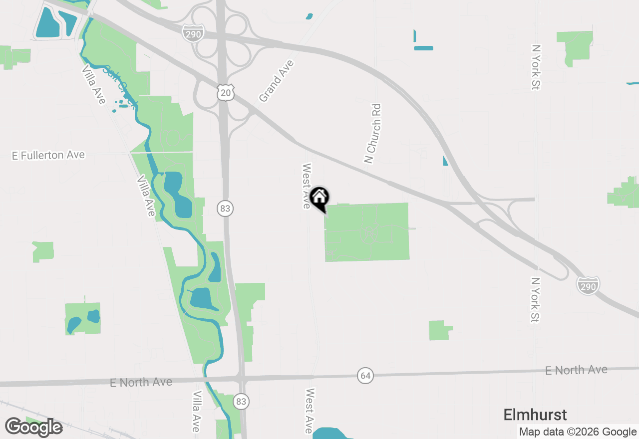 Map of 558 N Oaklawn Avenue, Elmhurst, IL 60126