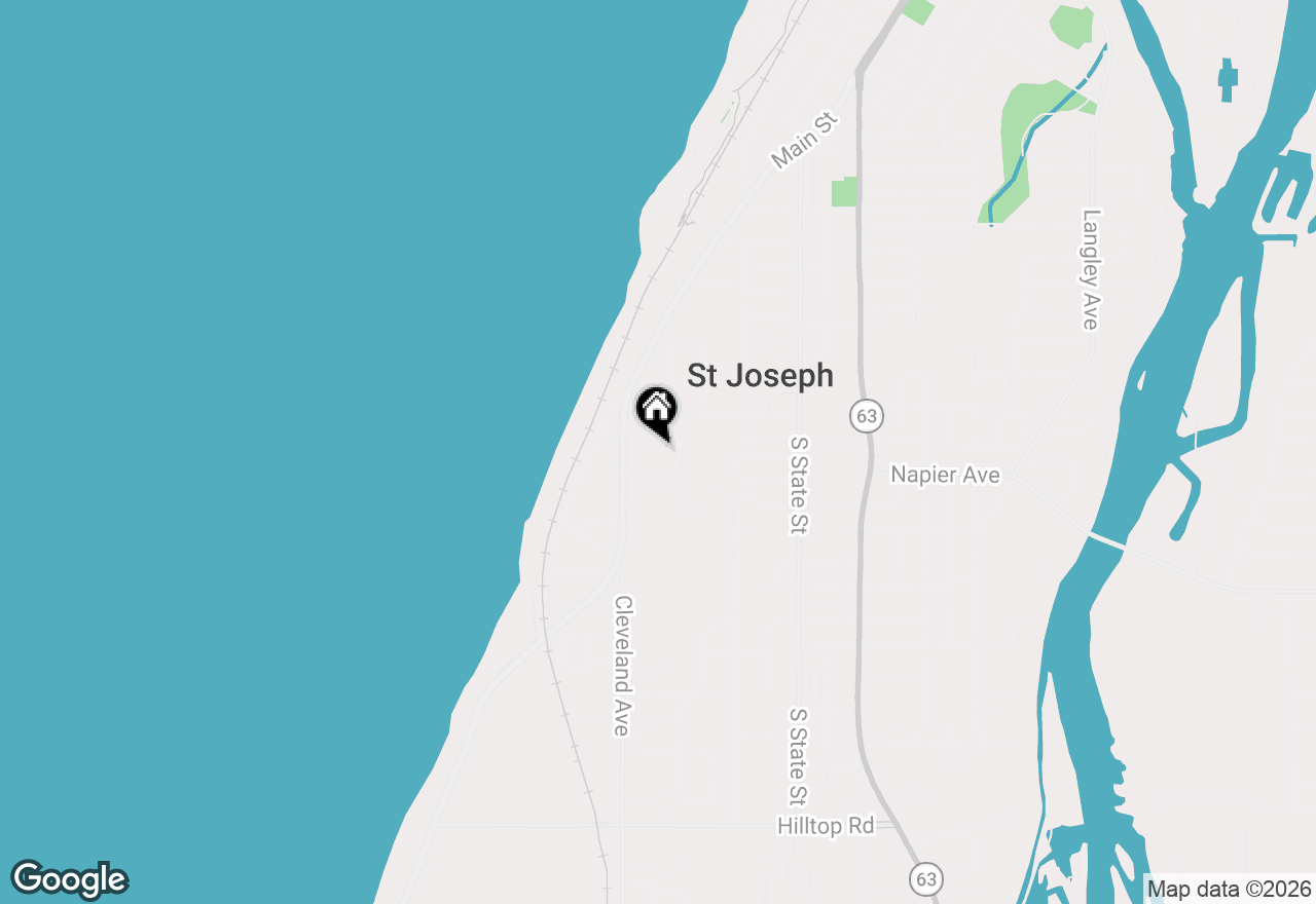Map of 318 Kingsley Avenue, St. Joseph, MI 49085