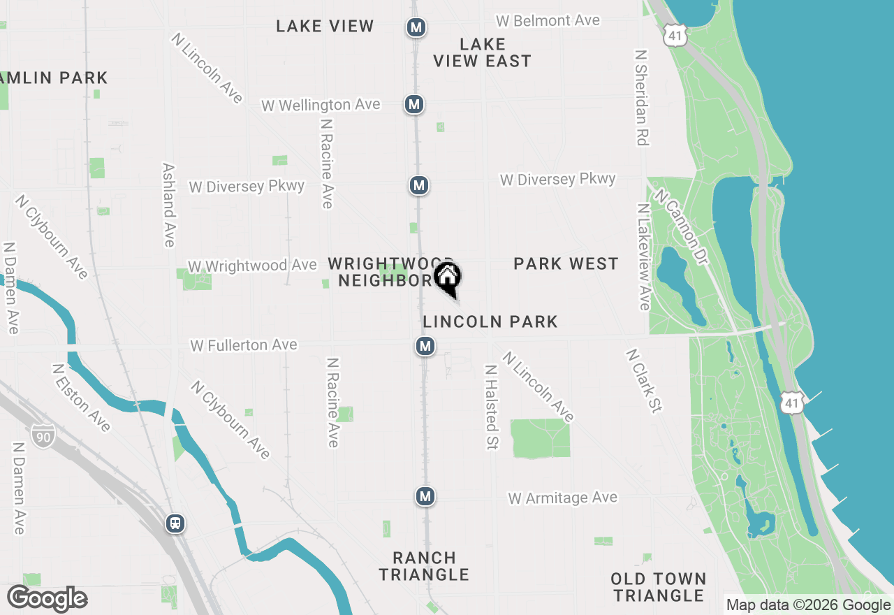Map of 905 W Altgeld Street #1A, Chicago, IL 60614