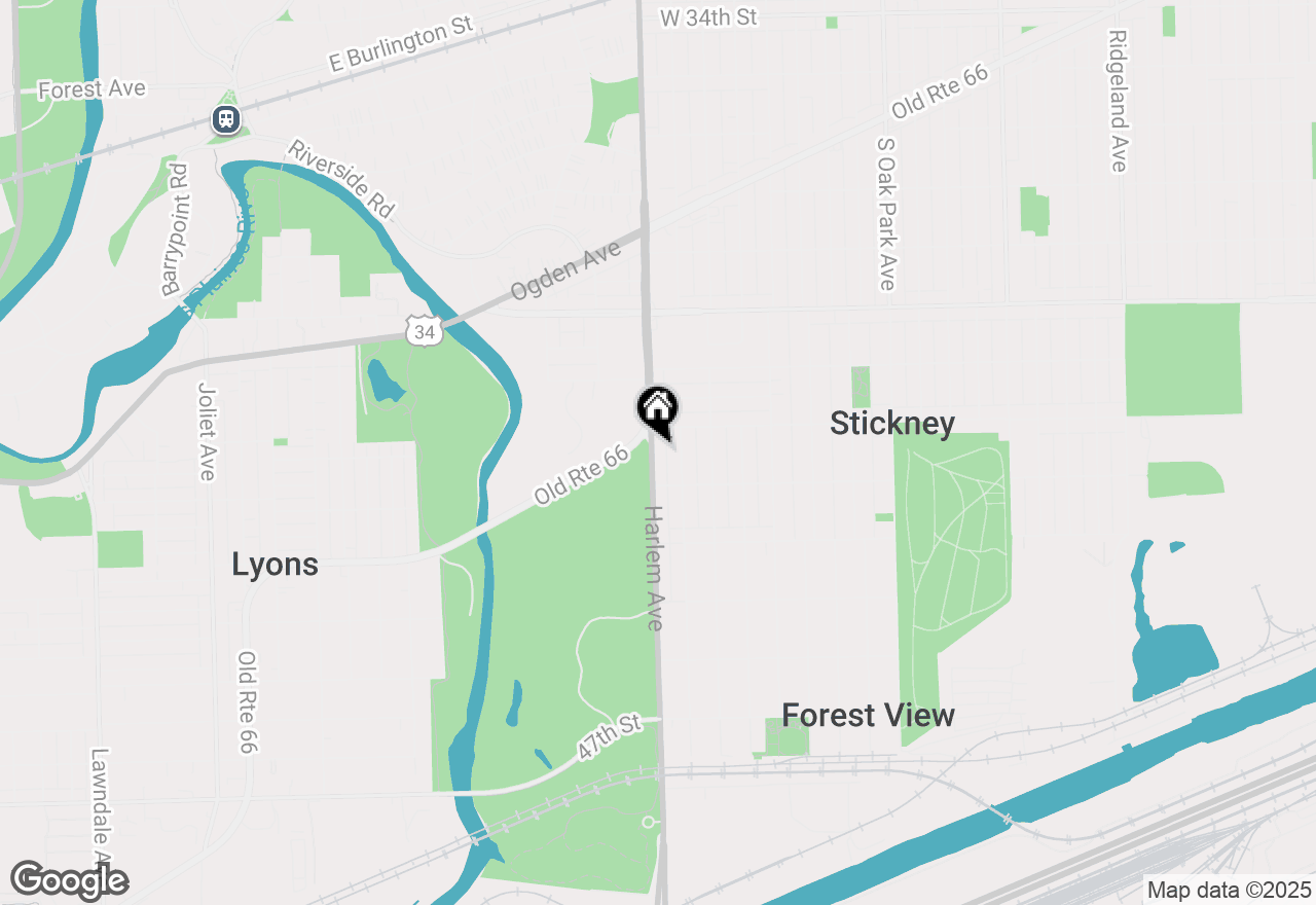 Map of 4115 S Harlem Avenue #GE, Stickney, IL 60402