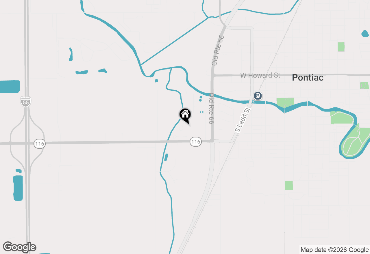 Map of 44 Crystal Court #B-2, Pontiac, IL 61764