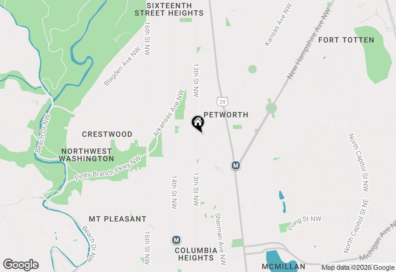 Map of 4013 13th Street Nw, Washington, DC 20011