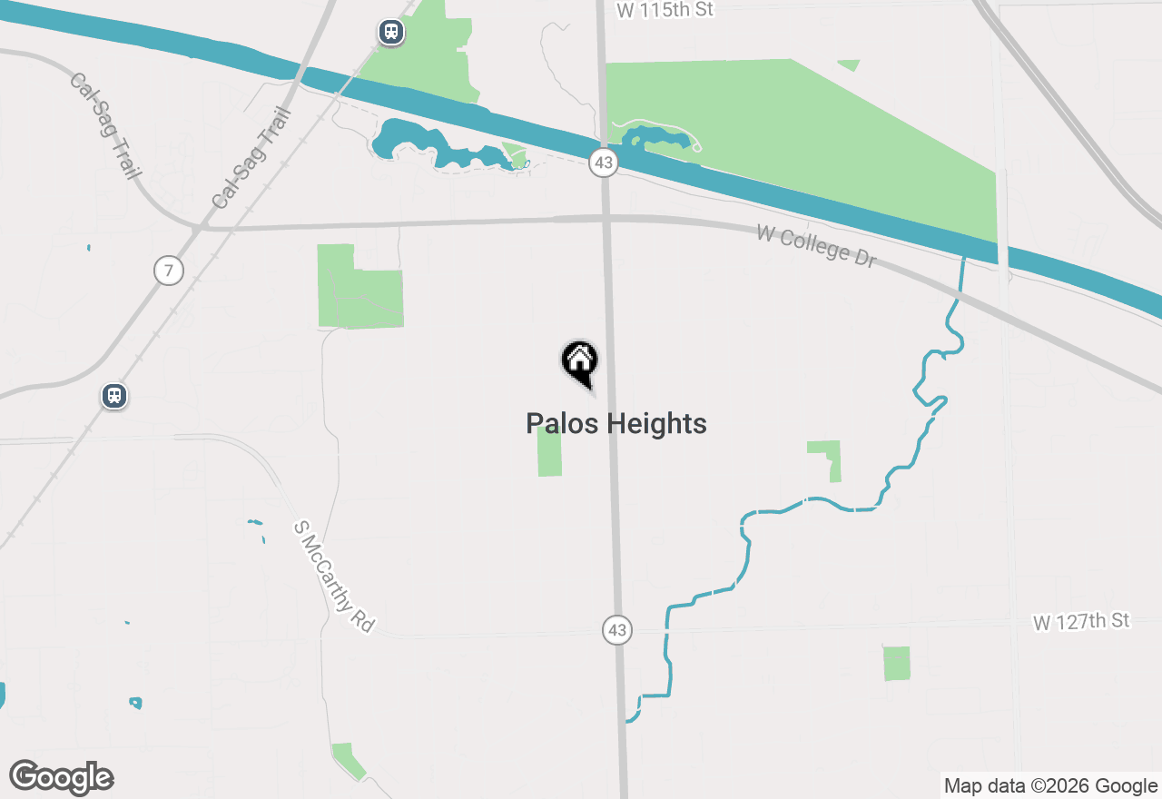 Map of 12222 S 72nd Court, Palos Heights, IL 60463