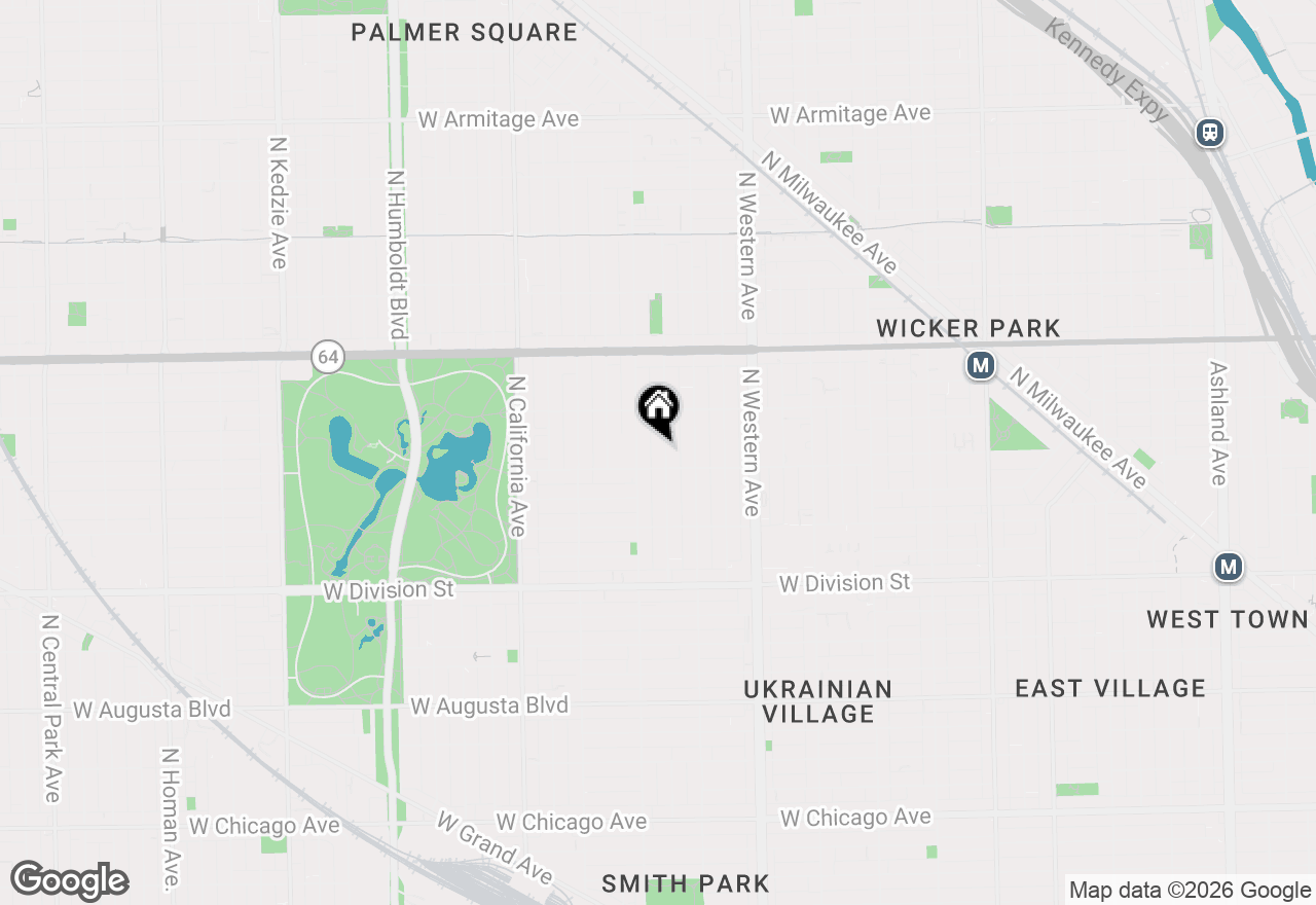 Map of 1416 N Maplewood Avenue #4, Chicago, IL 60622