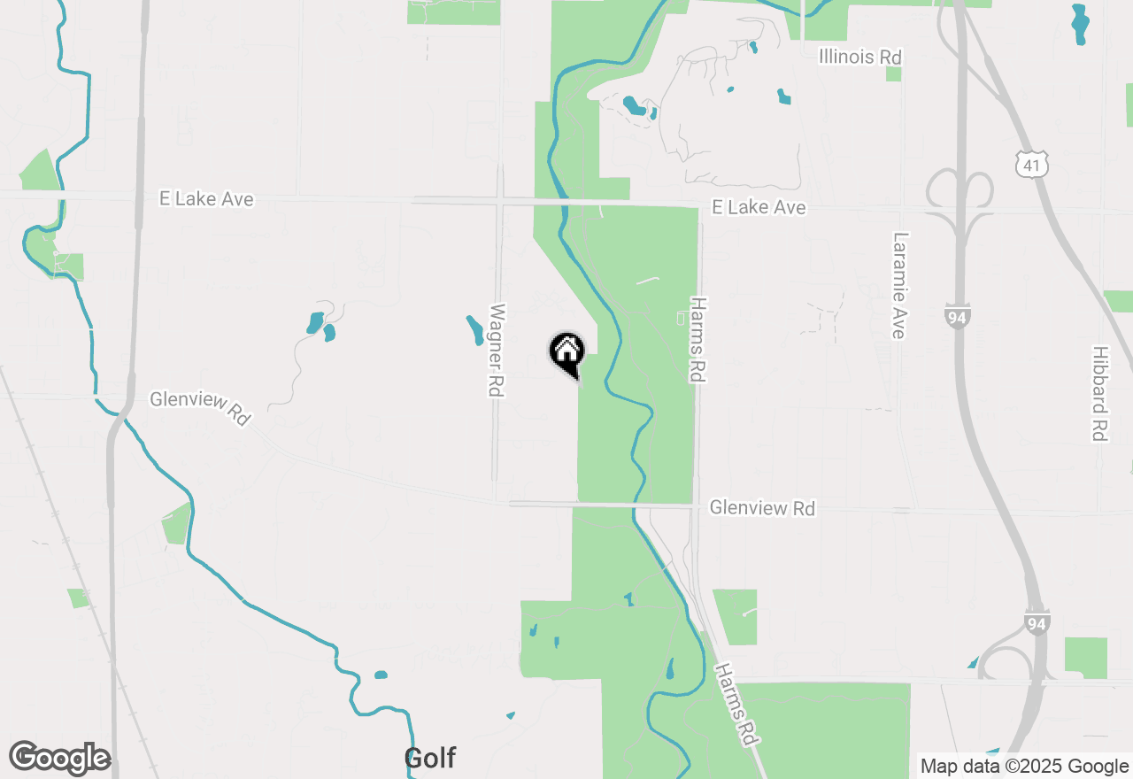 Map of 735 Normandy Lane, Glenview, IL 60025