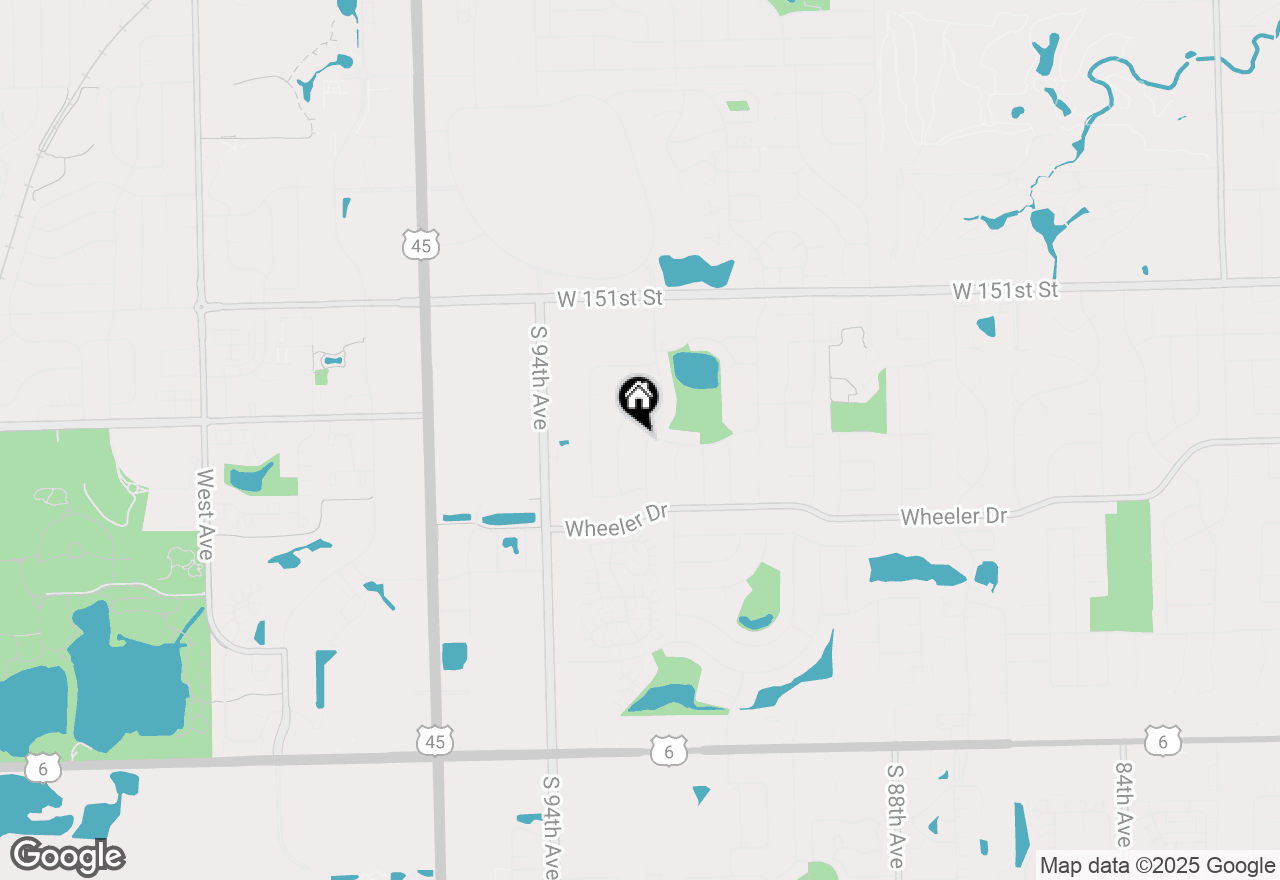 Map of 15336 Regent Drive, Orland Park, IL 60462