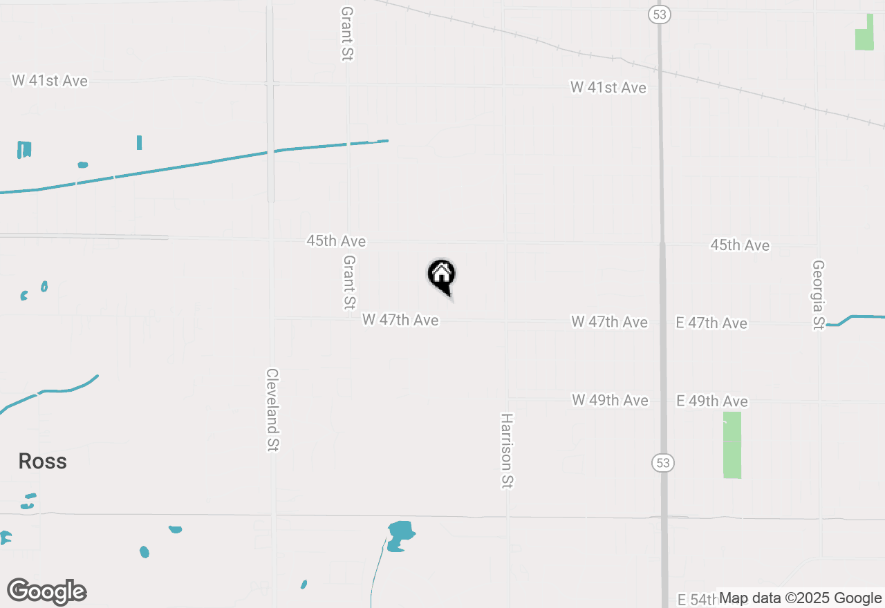 Map of 4660 Fillmore Street, Gary, IN 46408