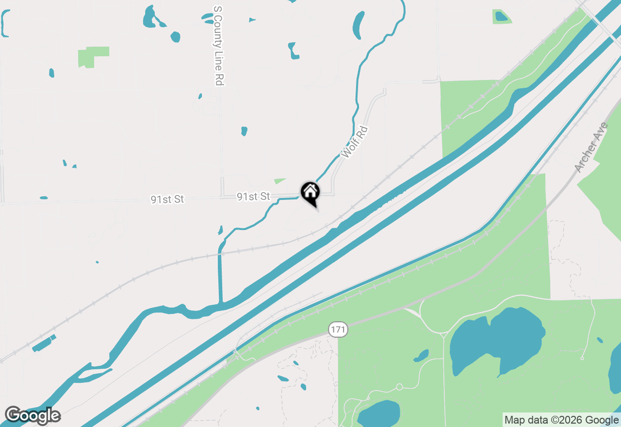 Map of 146 Santa Fe Lane, Willow Springs, IL 60480