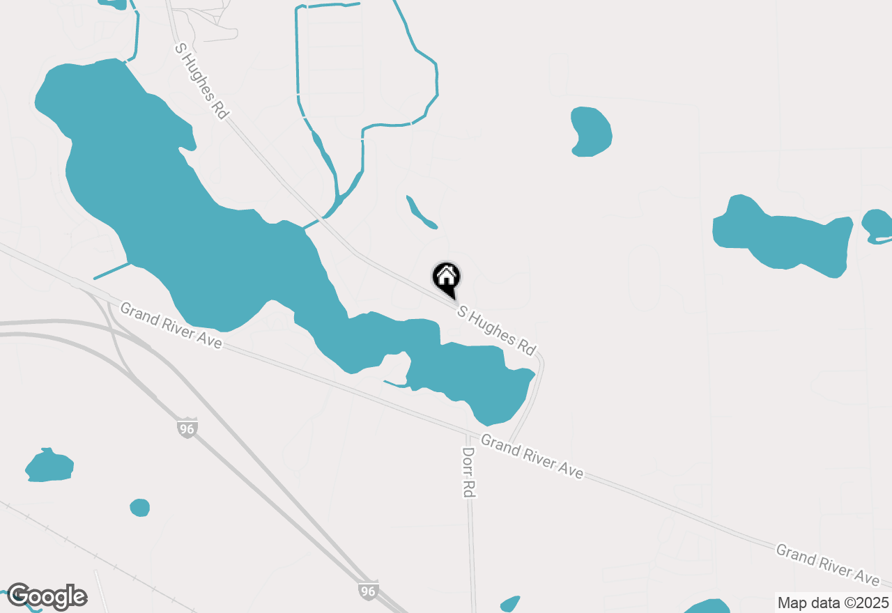 Map of 1462 S Hughes Road, Howell, MI 48843