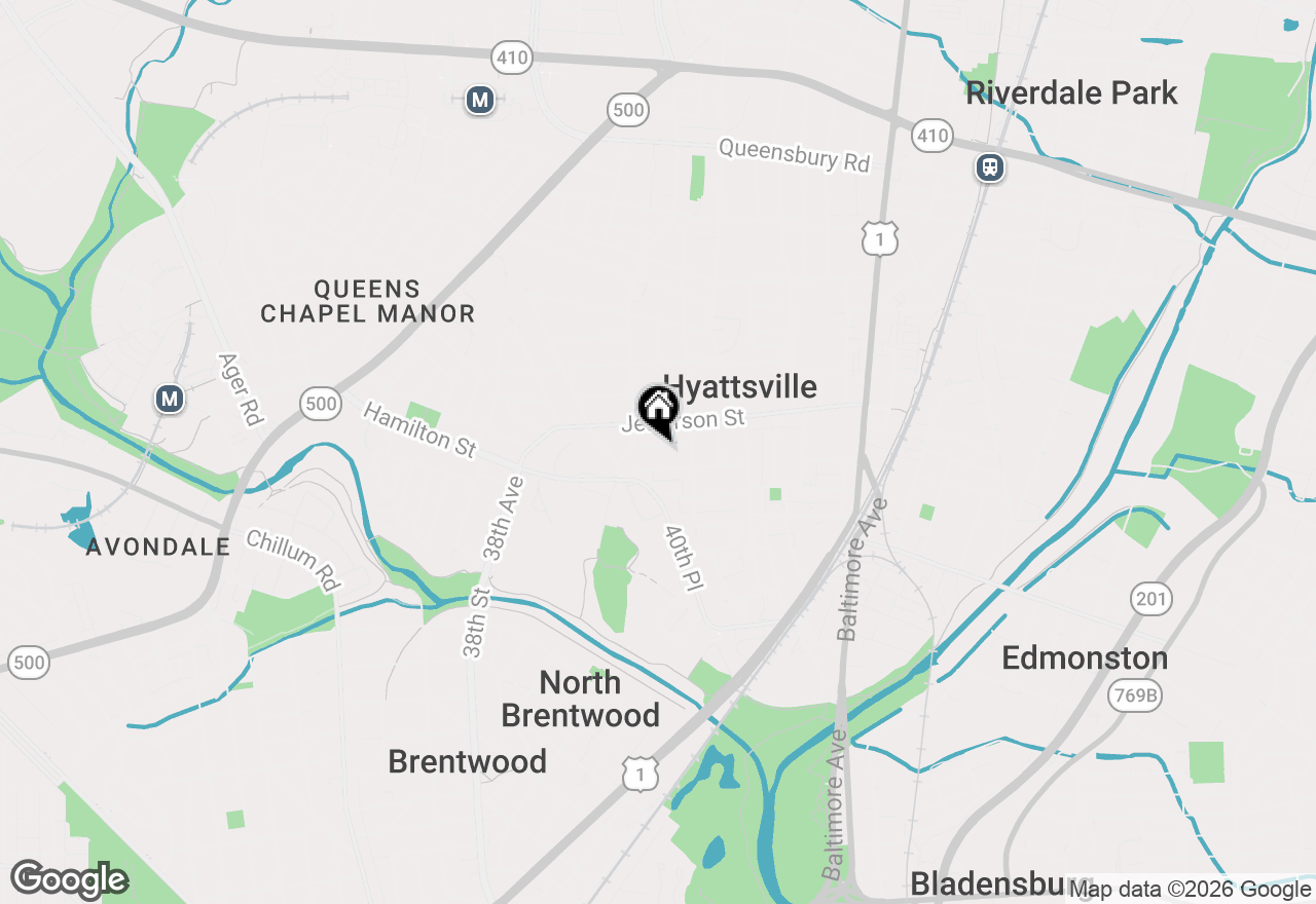 Map of 4017 Ingraham Street, Hyattsville, MD 20781
