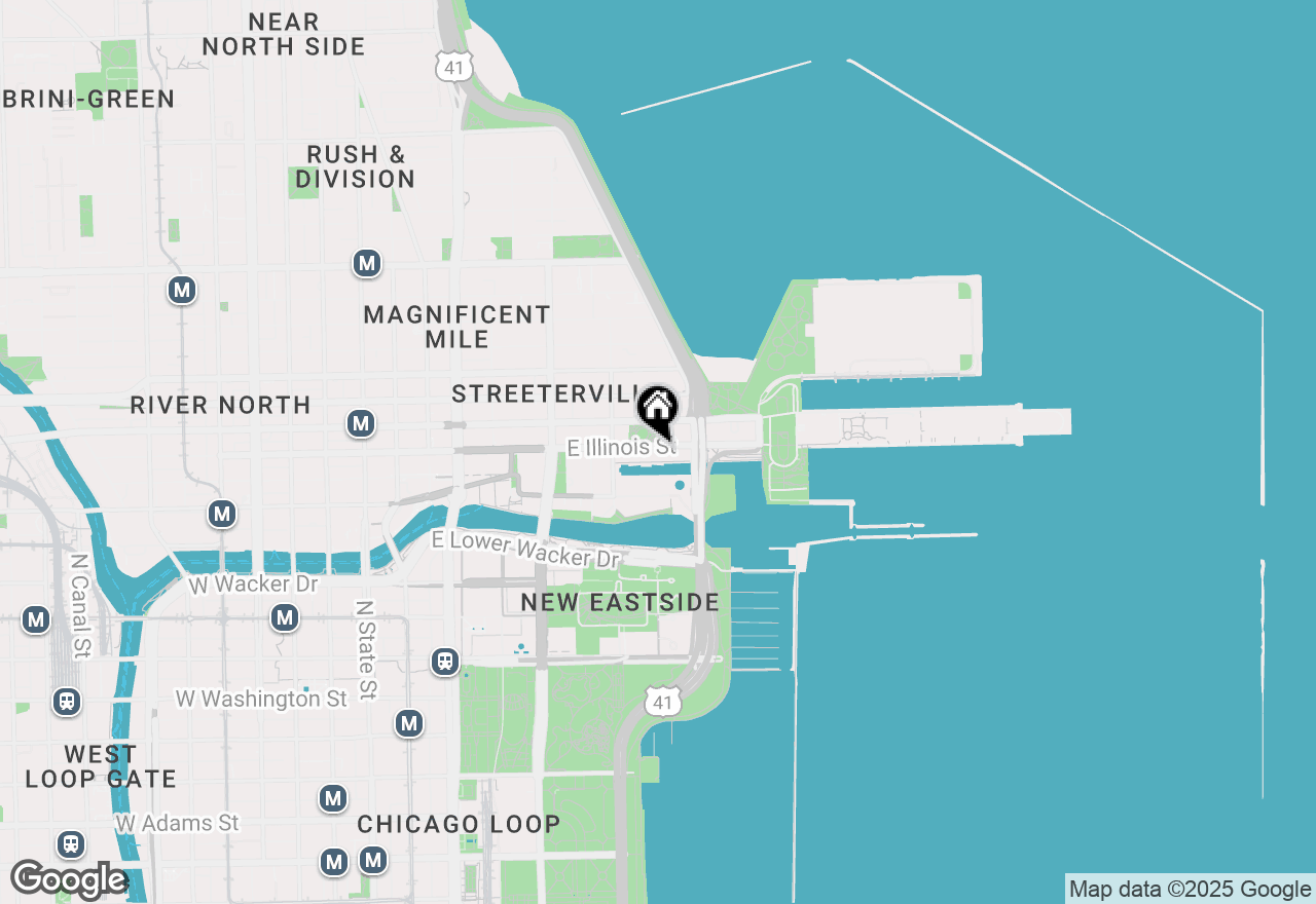 Map of 445 E Illinois Street #5501, Chicago, IL 60611