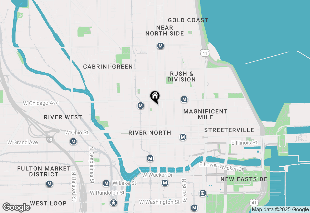 Map of (Address confidential), Chicago, Illinois 60610