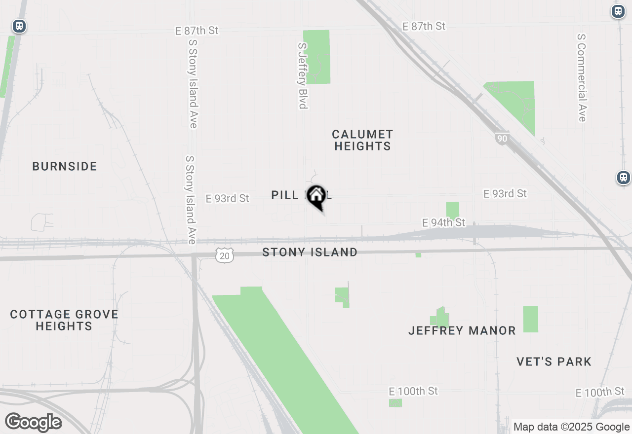 Map of 9342 S Chappel Avenue, Chicago, IL 60617