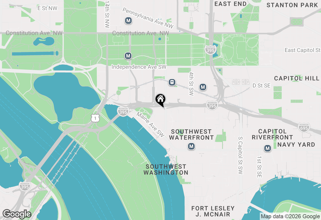 Map of 722 Capitol Square Place Sw, Washington, DC 20024