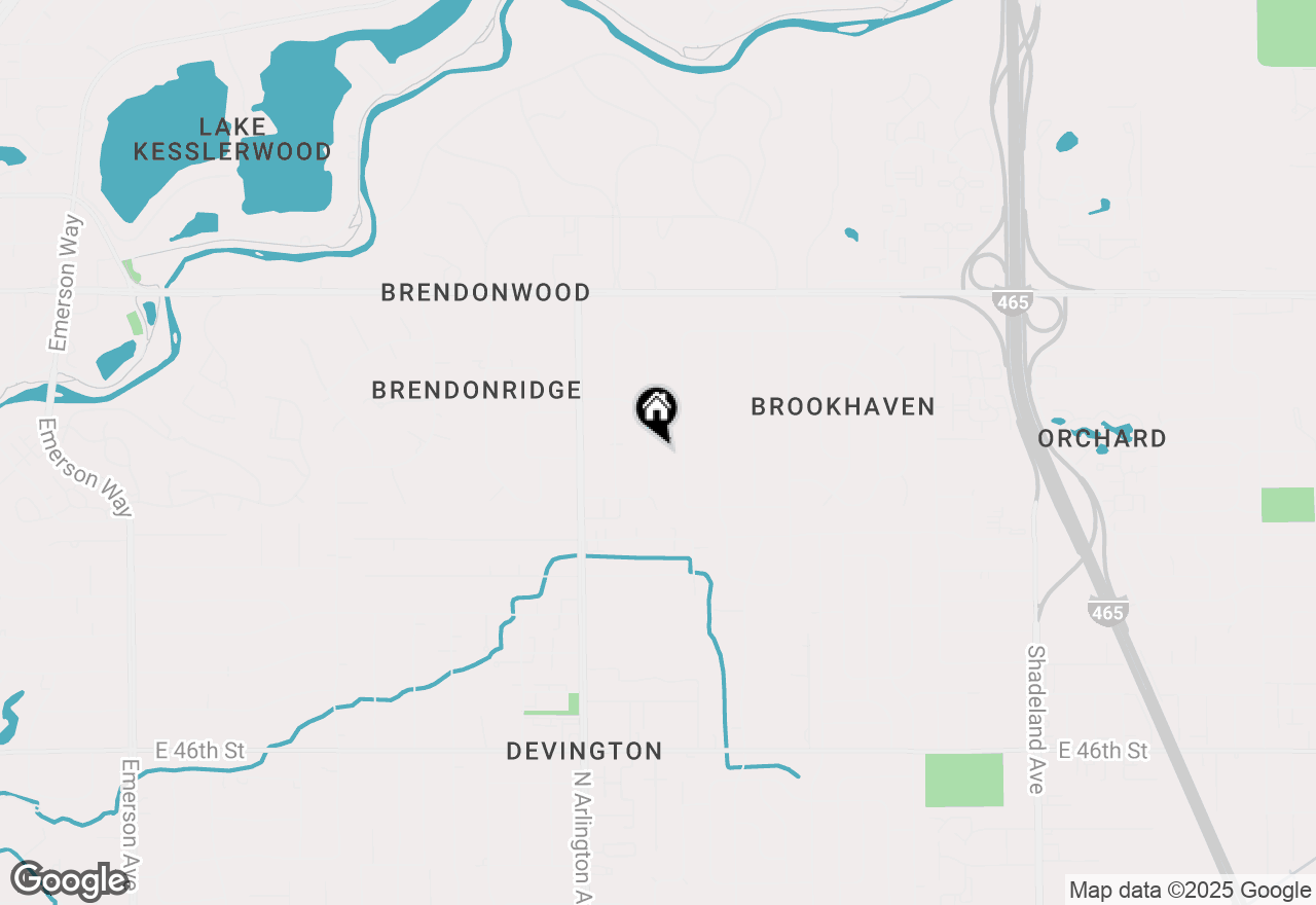 Map of 5317 Hedgerow Drive, Indianapolis, IN 46226