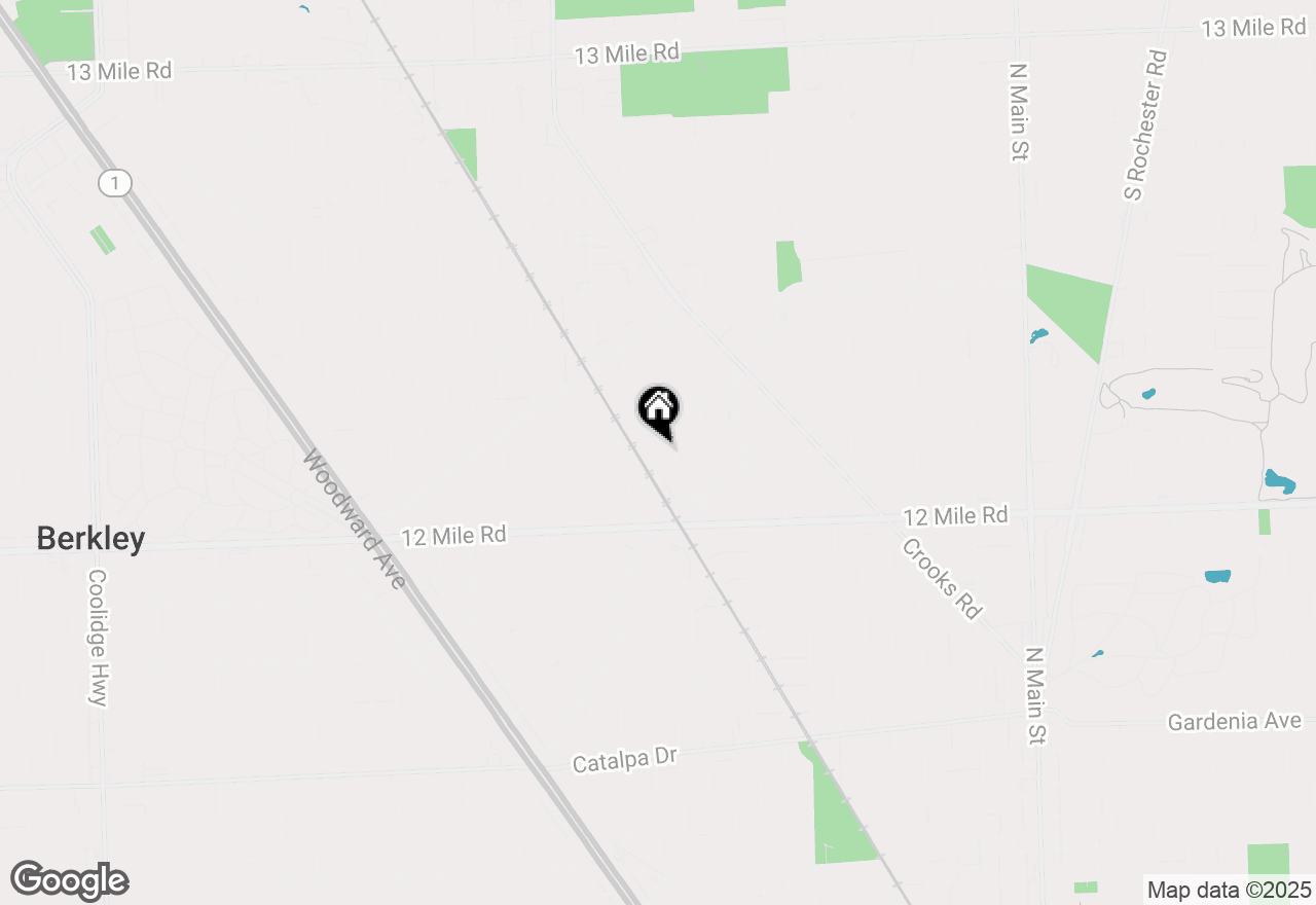 Map of 2015 Alicia Lane, Royal Oak, MI 48073