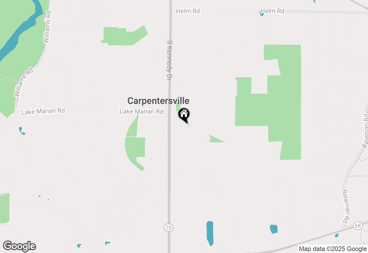 Map of 102 Hook Road, Carpentersville, IL 60110