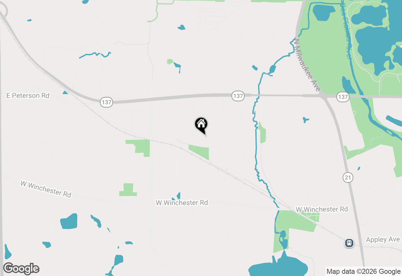 Map of 1508 Elderberry Drive, Libertyville, IL 60048