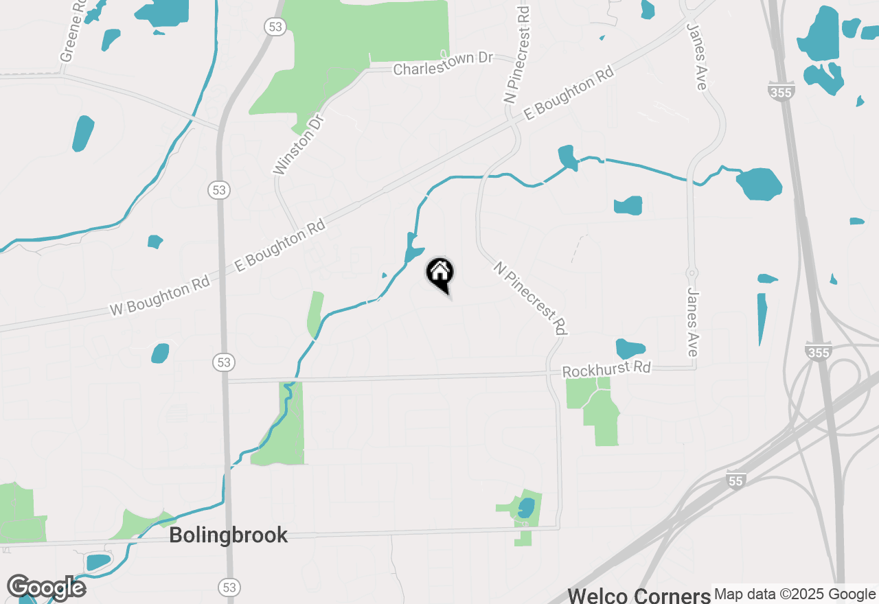 Map of 352 Falcon Ridge Way, Bolingbrook, IL 60440