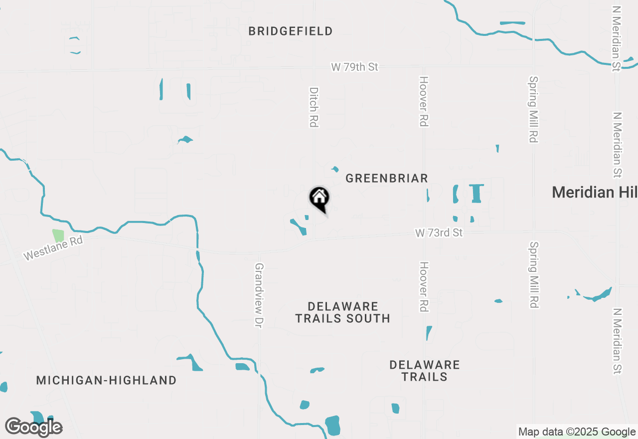 Map of 7334 Country Brook Drive, Indianapolis, IN 46260
