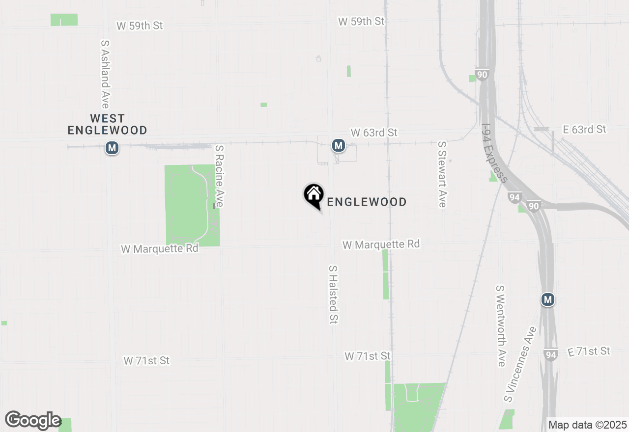 Map of 6558 S Green Street #3, Chicago, IL 60621