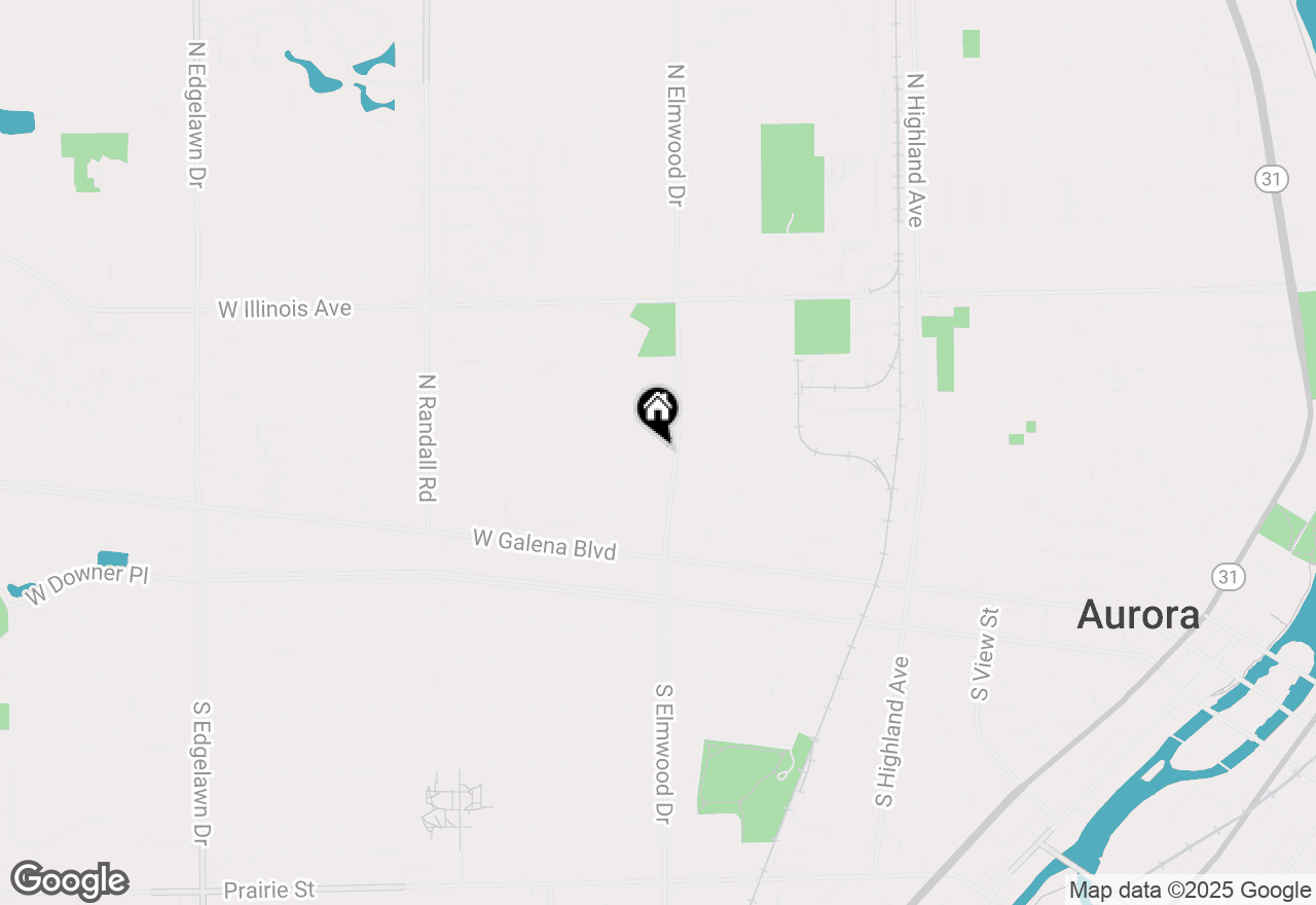 Map of 1015 Charles Street, Aurora, IL 60506