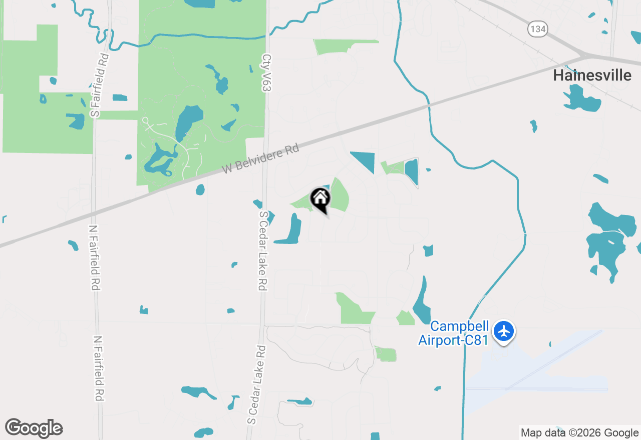 Map of 734 S Montclair Drive, Round Lake, IL 60073
