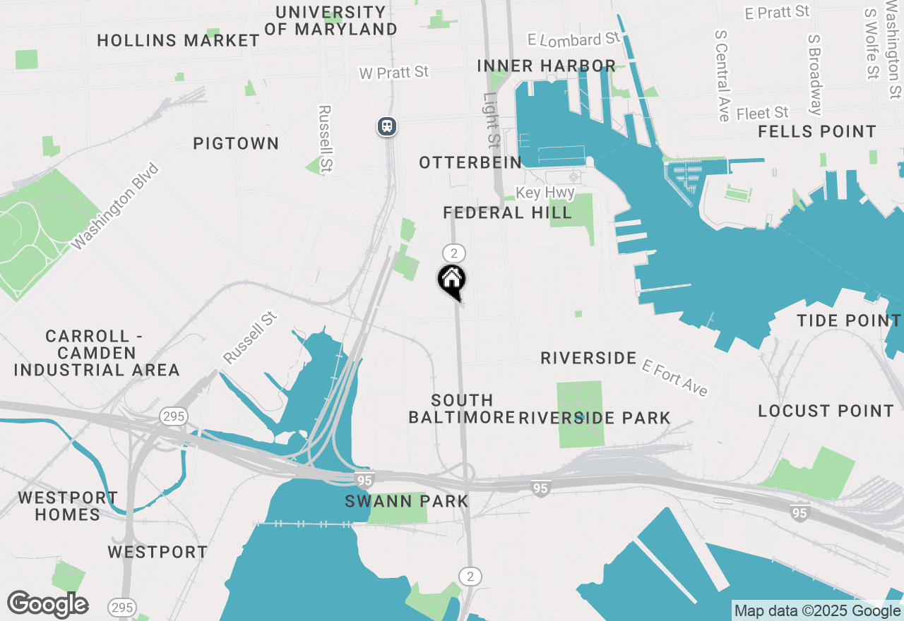 Map of 1210 S Hanover Street, Baltimore, MD 21230