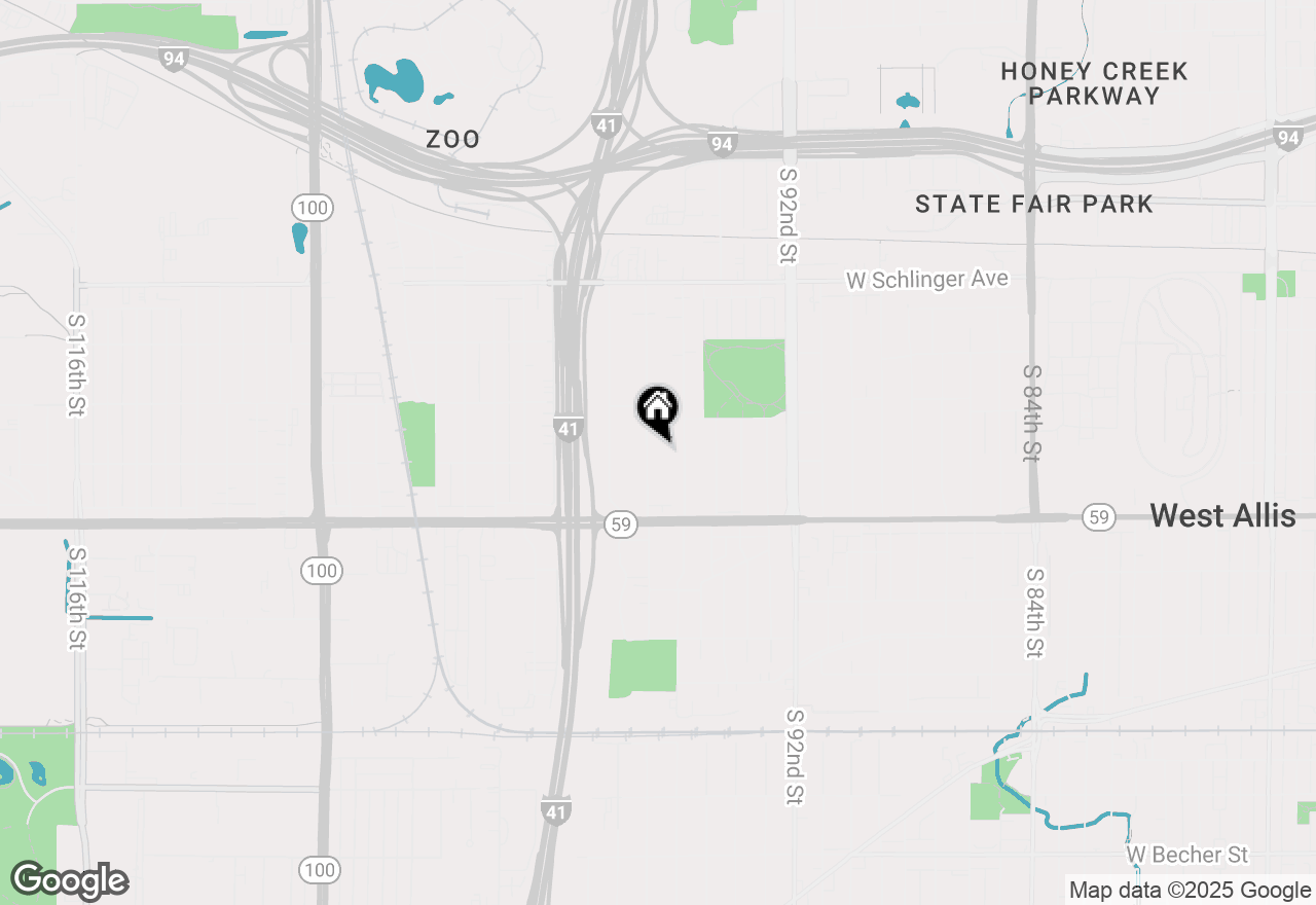 Map of 1234 S 97th St, West Allis, WI 53214