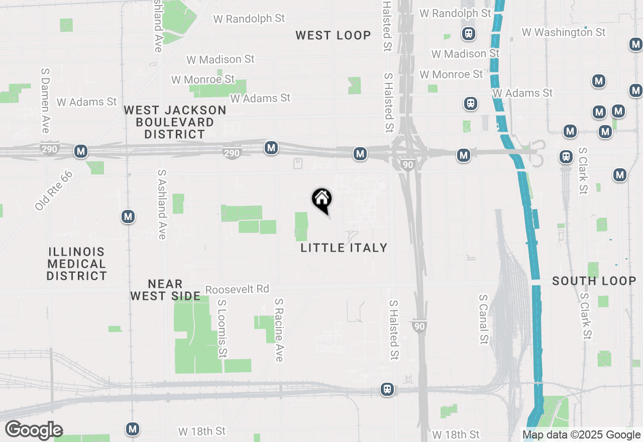 Map of 819 S Carpenter Street #1R, Chicago, IL 60607
