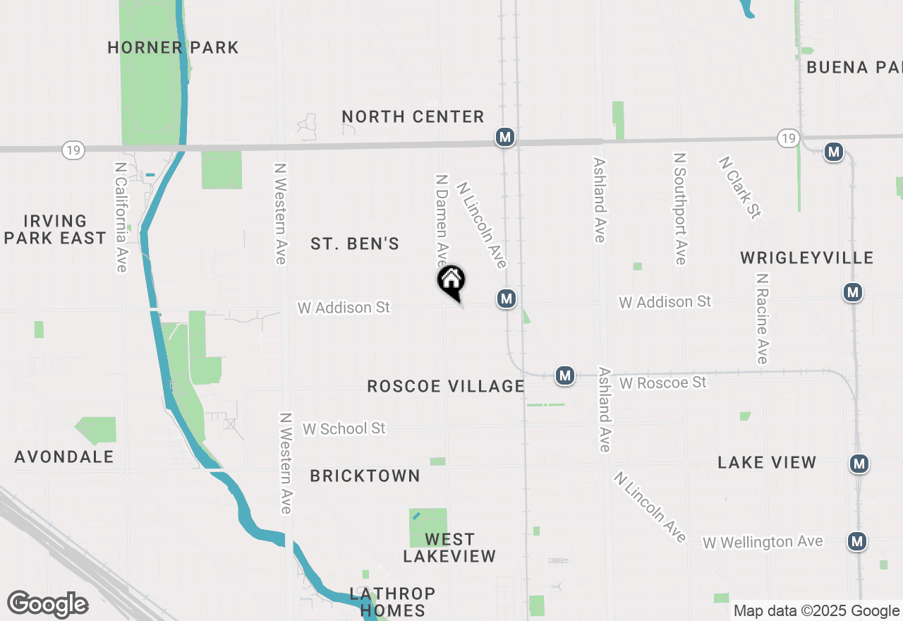 Map of 1951 W Addison Street, Chicago, IL 60613